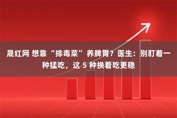 晟红网 想靠 “排毒菜” 养脾胃？医生：别盯着一种猛吃，这 5 种换着吃更稳